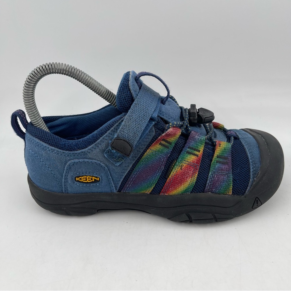Keen Big Kids Newport H2SHO Blue & Rainbow Multi-Use Waterproof Shoes - Size 3 Y